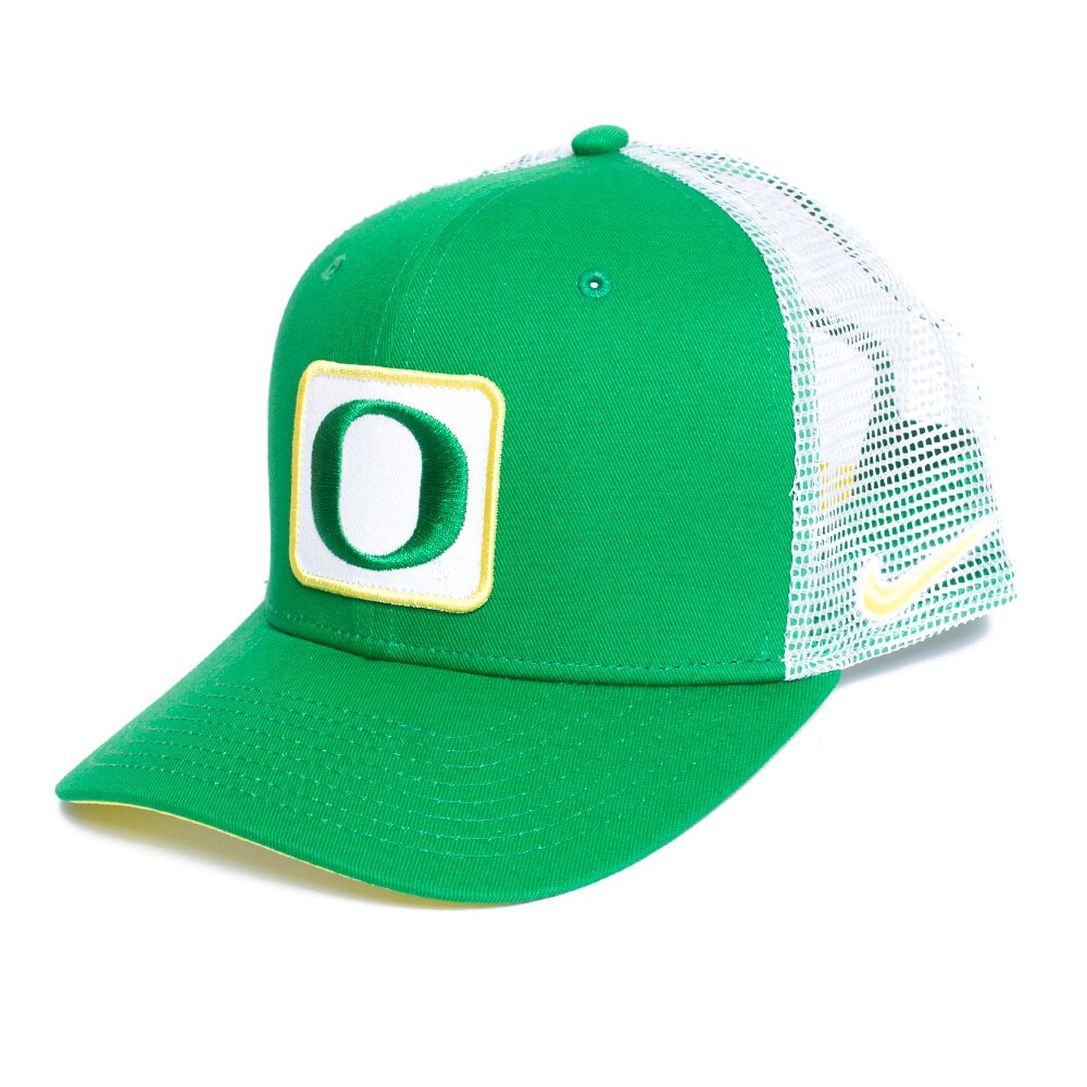 Classic Oregon O, Nike, Green, Trucker, Accessories, Unisex, Patch, Adjustable, Hat, 801641